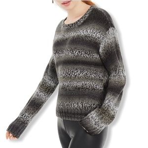 Ultra Flirt Junior’s Ombre-Striped Pullover